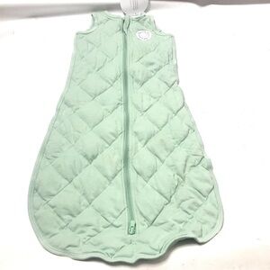 Dreamland Baby Dream Weighted Sack M 6-12 Months, Quilted Green 2 Way Zip New